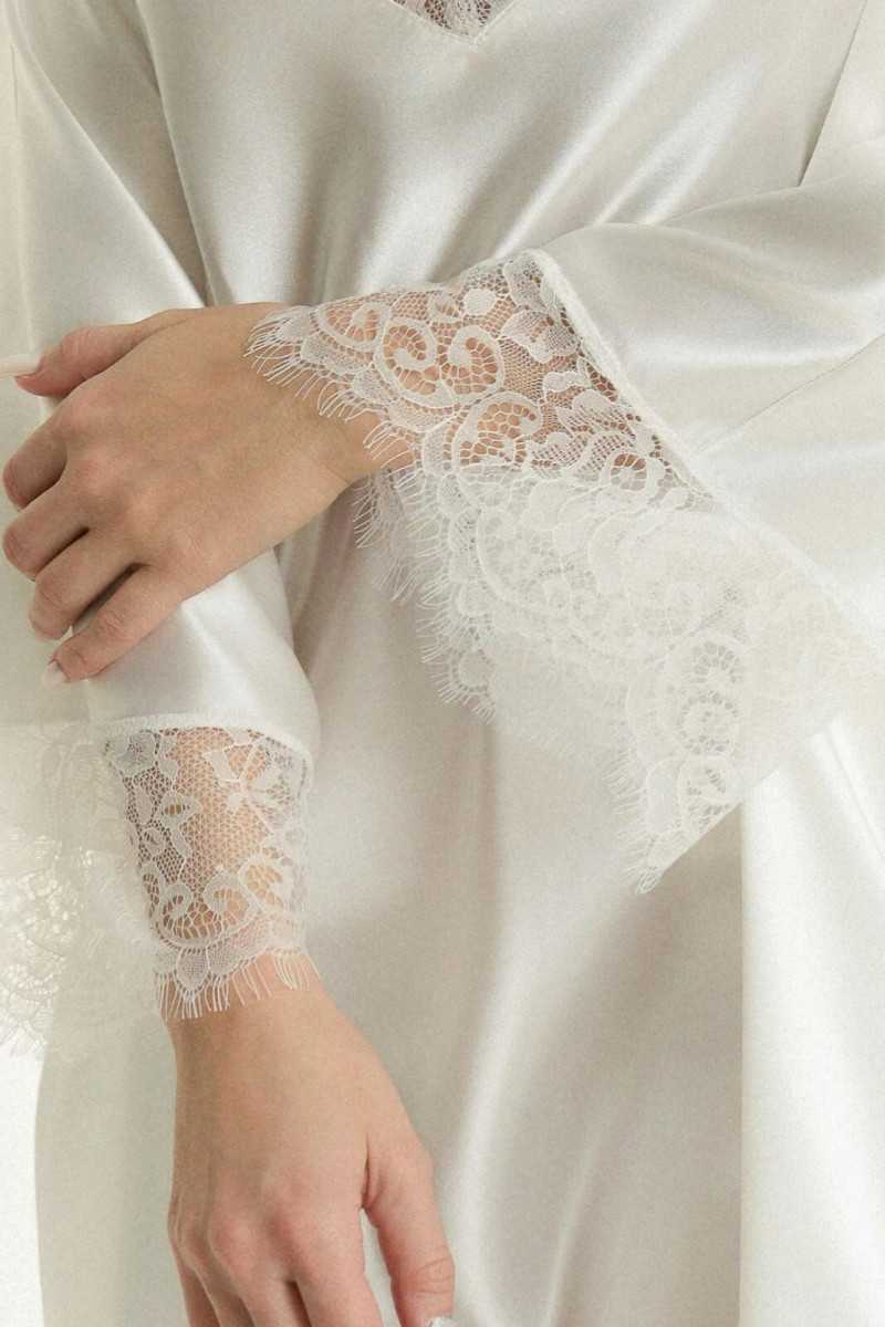 Szlafrok Ava 006/1 Whisper White S-3Xl