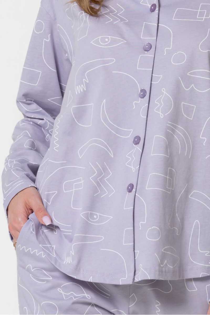 Piżama Leveza 1784 Marcelina Dł/R S-Xl Rozpinana