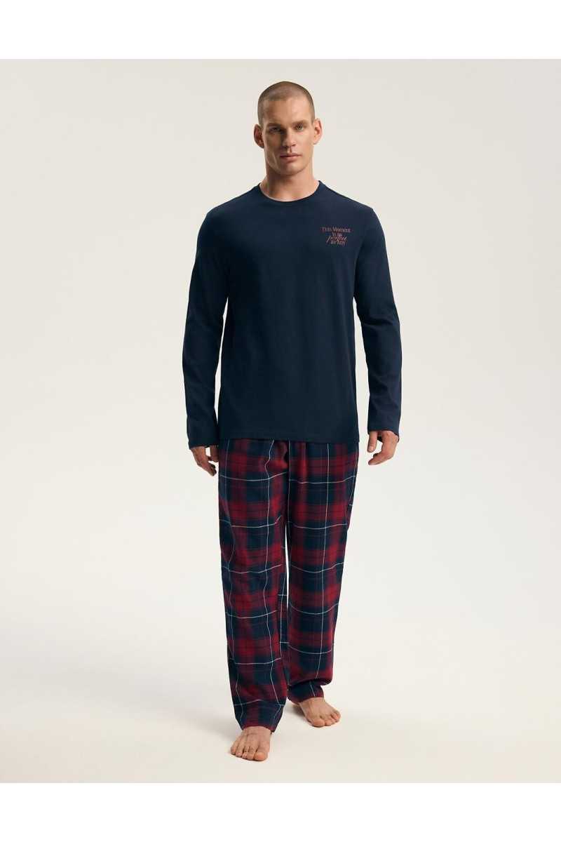 Piżama Henderson Premium 45455 Indigo Dł/R M-3Xl