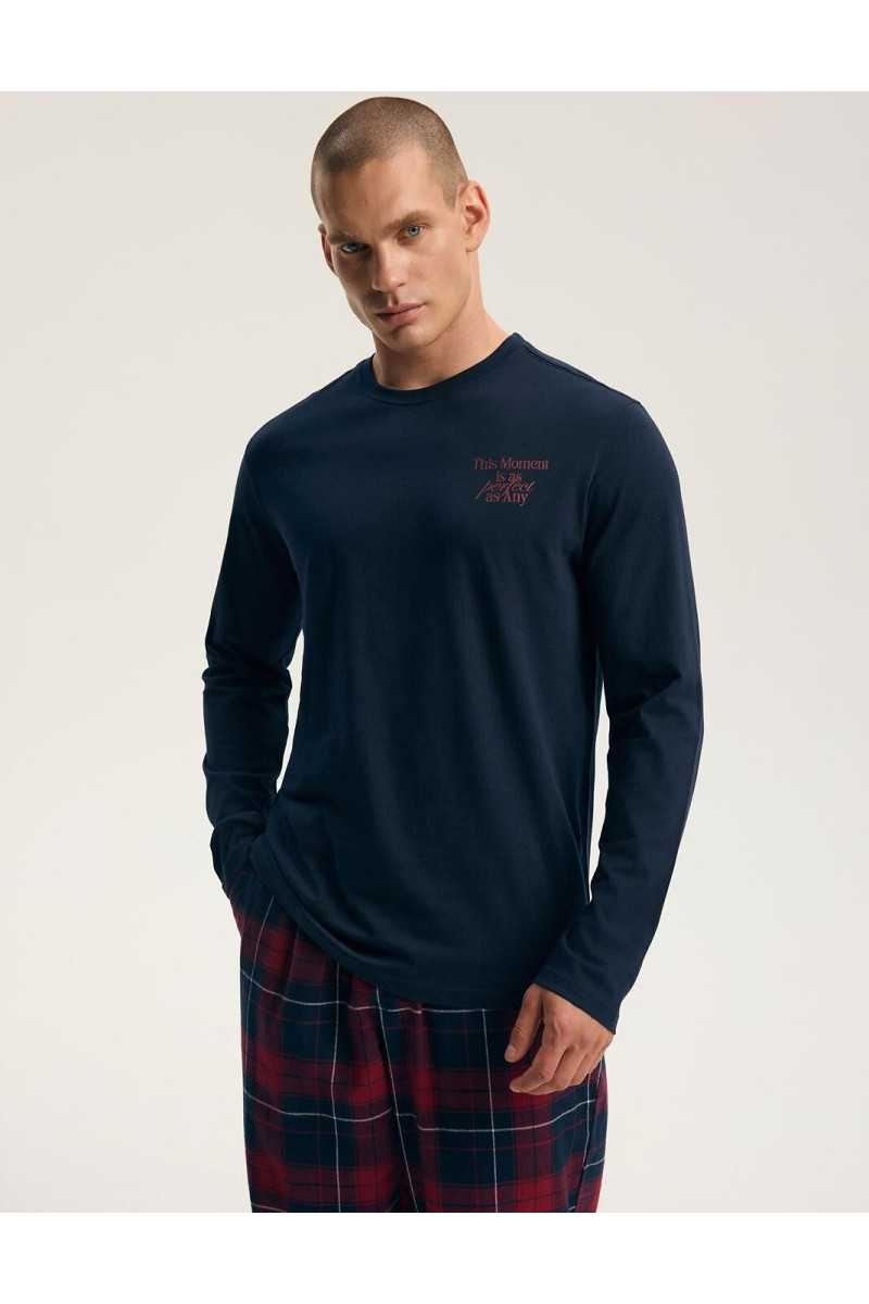 Piżama Henderson Premium 45455 Indigo Dł/R M-3Xl