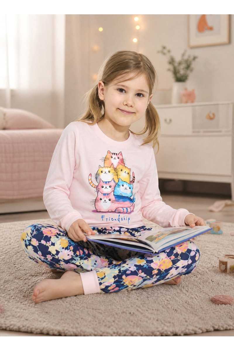 Piżama Cornette Kids Girl 594/210 Friendship Dł/R 86-128