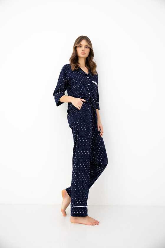 Piżama Sensis Parker 3/4 S-Xl Rozpinana