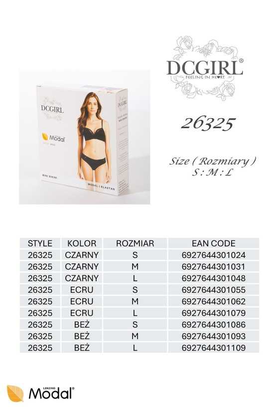 Figi Dc Girl 26325 A2 Pudełko S-L