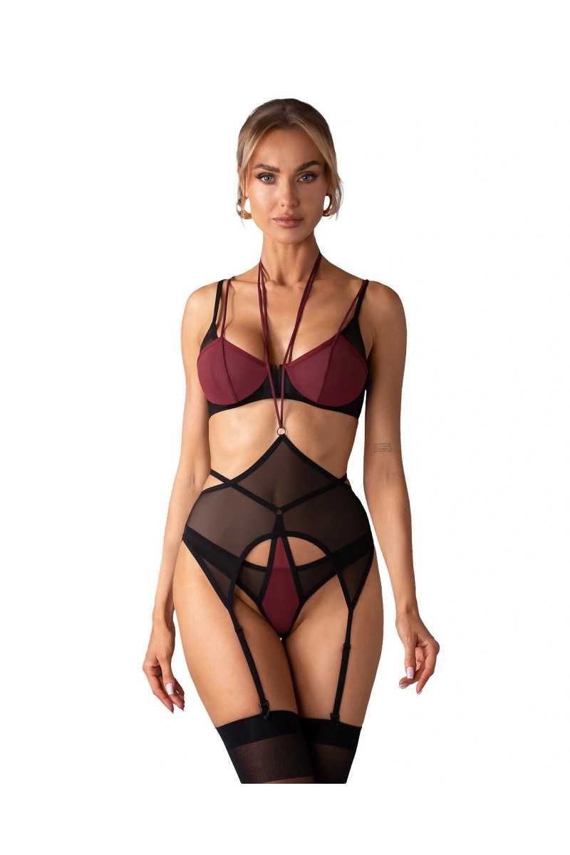 Komplet Obsessive Parisel 3-Pcs Set S-Xl