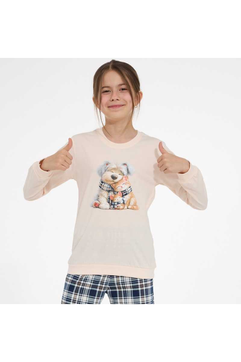 Piżama Cornette Young Girl 592/203 Home Friends Dł/R 134-164