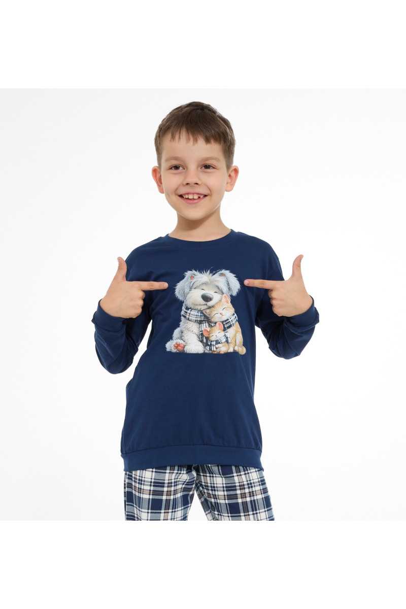 Piżama Cornette Kids Boy 593/185 Home Friends Dł/R 86-128