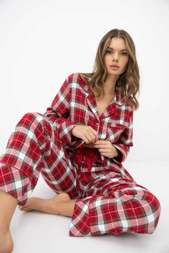 Piżama Sensis Yulie Dł/R Xs-2Xl Rozpinana