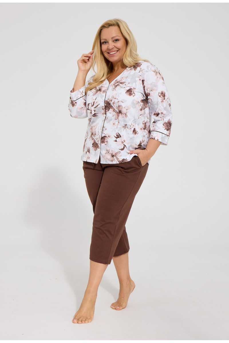Piżama Cornette 162/498 Simone 3/4 3Xl-5Xl