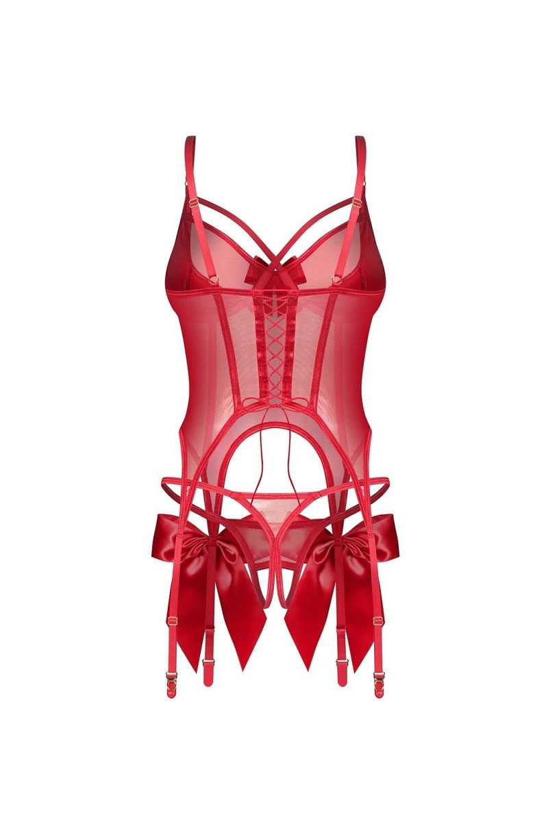 Gorset Obsessive Gifty Red Corset S-3Xl