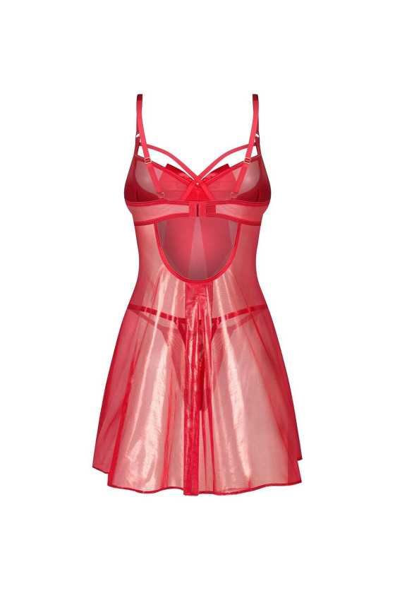 Koszulka Obsessive Gifty Red Babydoll S-3Xl