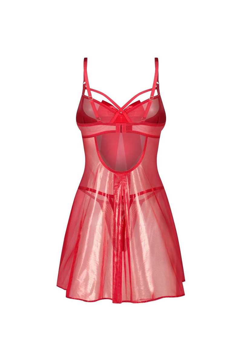 Koszulka Obsessive Gifty Red Babydoll S-3Xl