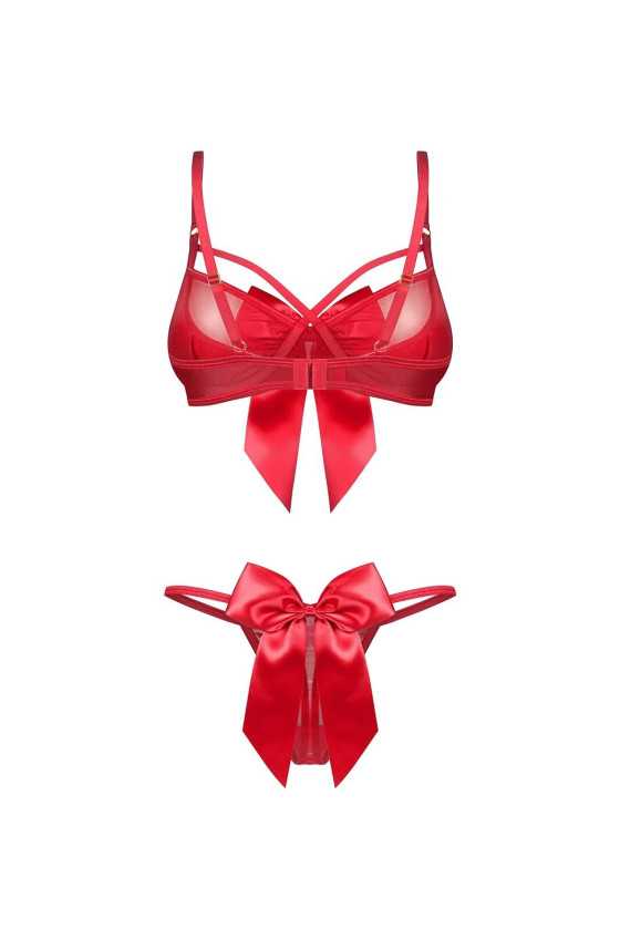 Komplet Obsessive Gifty Red 2-Pcs S-3Xl