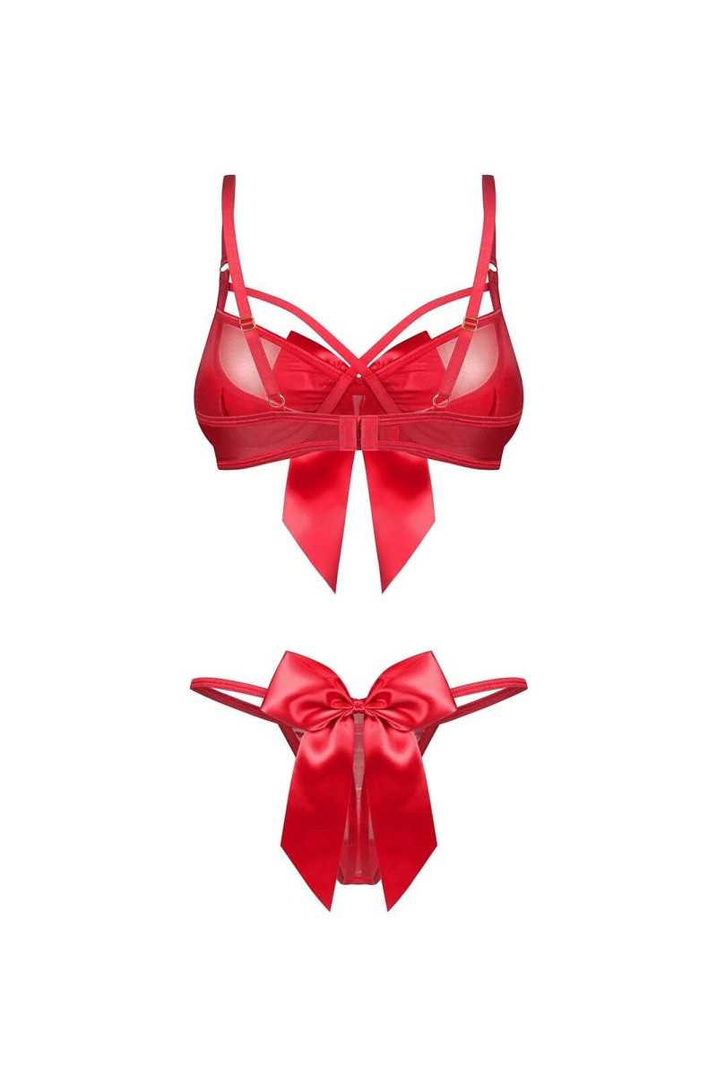 Komplet Obsessive Gifty Red 2-Pcs S-3Xl