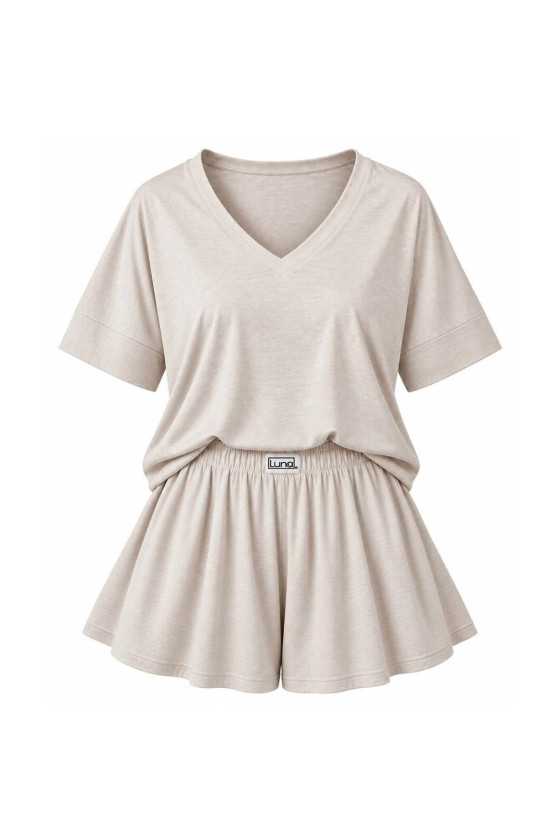 Piżama Luna 1313 S-Xl Kr/R Beż