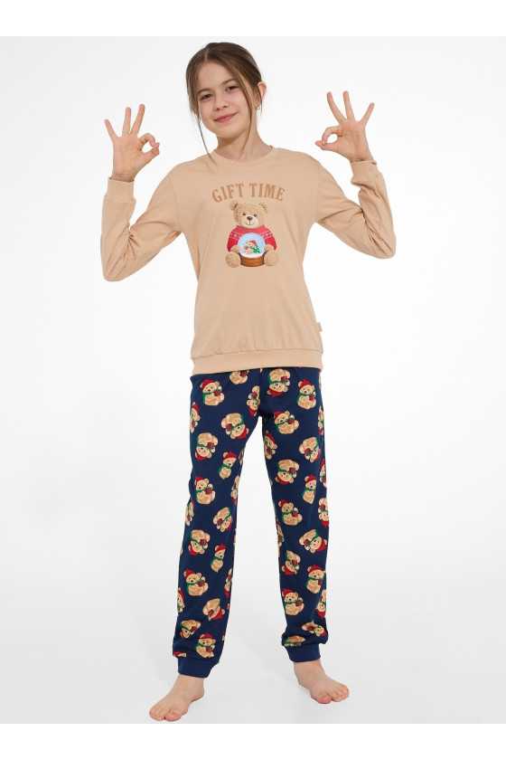 Piżama Cornette Young Girl 592/204 Gift Time Dł/R Christmas 134-164
