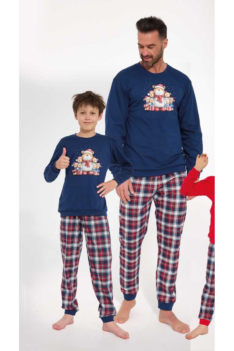 Piżama Cornette Young Boy 966/186 Family Dł/R Christmas 134-164