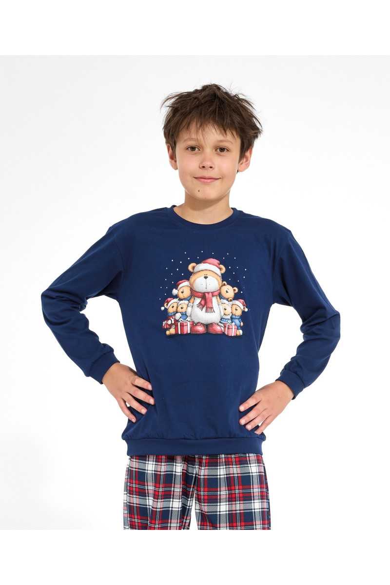 Piżama Cornette Young Boy 966/186 Family Dł/R Christmas 134-164
