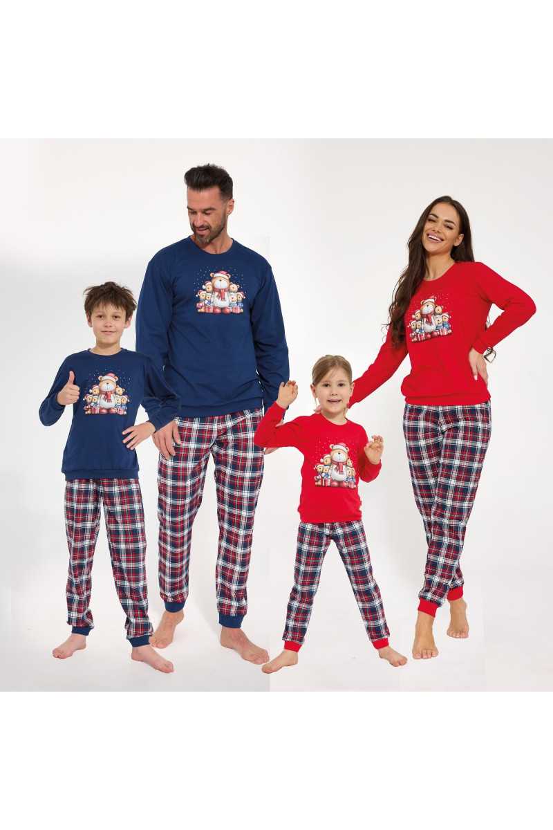Piżama Cornette Young Boy 966/186 Family Dł/R Christmas 134-164