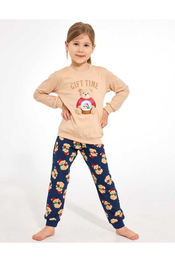Piżama Cornette Kids Girl 594/204 Gift Time Dł/R Chrristmas 86-128