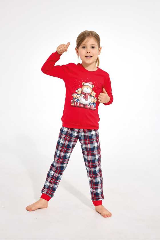 Piżama Cornette Kids Girl 594/205 Family Dł/R Christmas 86-128