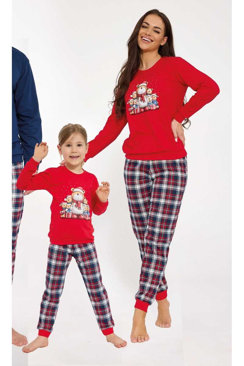 Piżama Cornette Kids Girl 594/205 Family Dł/R Christmas 86-128
