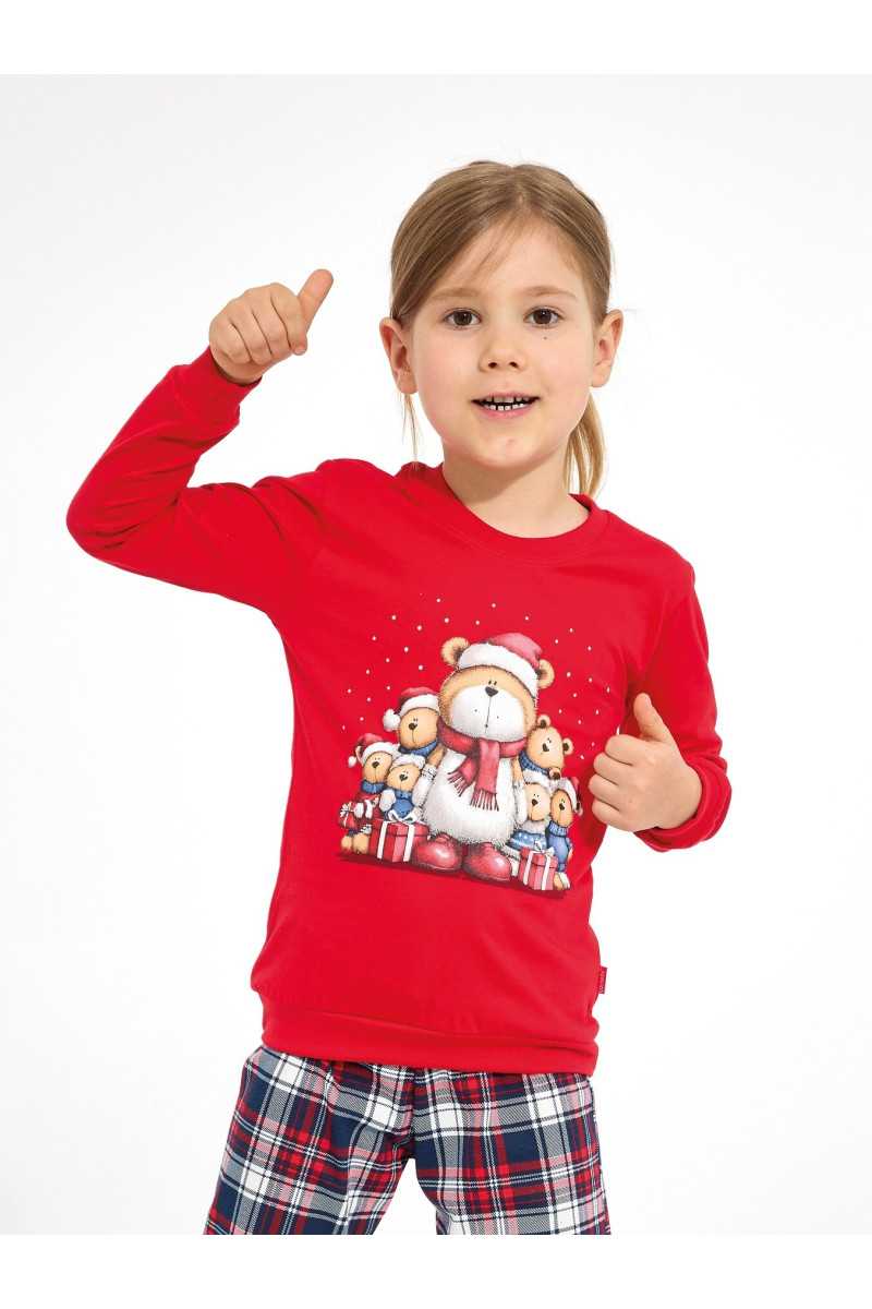 Piżama Cornette Kids Girl 594/205 Family Dł/R Christmas 86-128