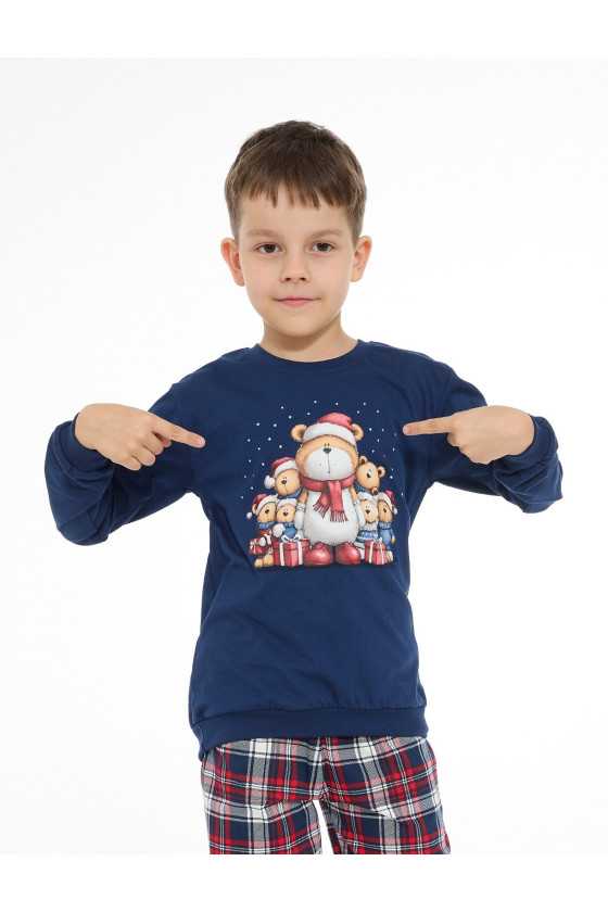 Piżama Cornette Kids Boy 593/186 Family Christmas 86-128