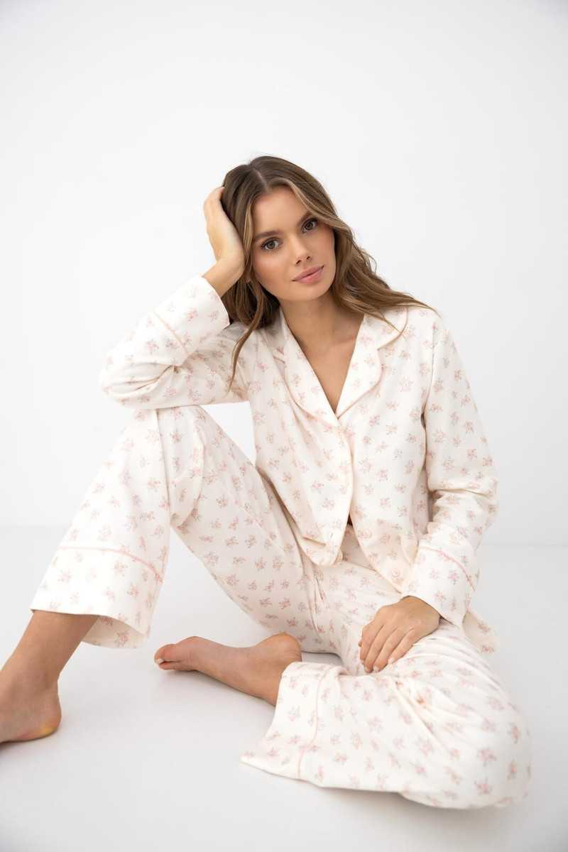 Piżama Sensis Marielle Dł/R Xs-2Xl Rozpinana