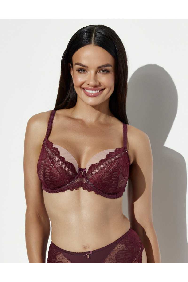 Biustonosz Soft Plunge Ava 2276 Merlot Maxi