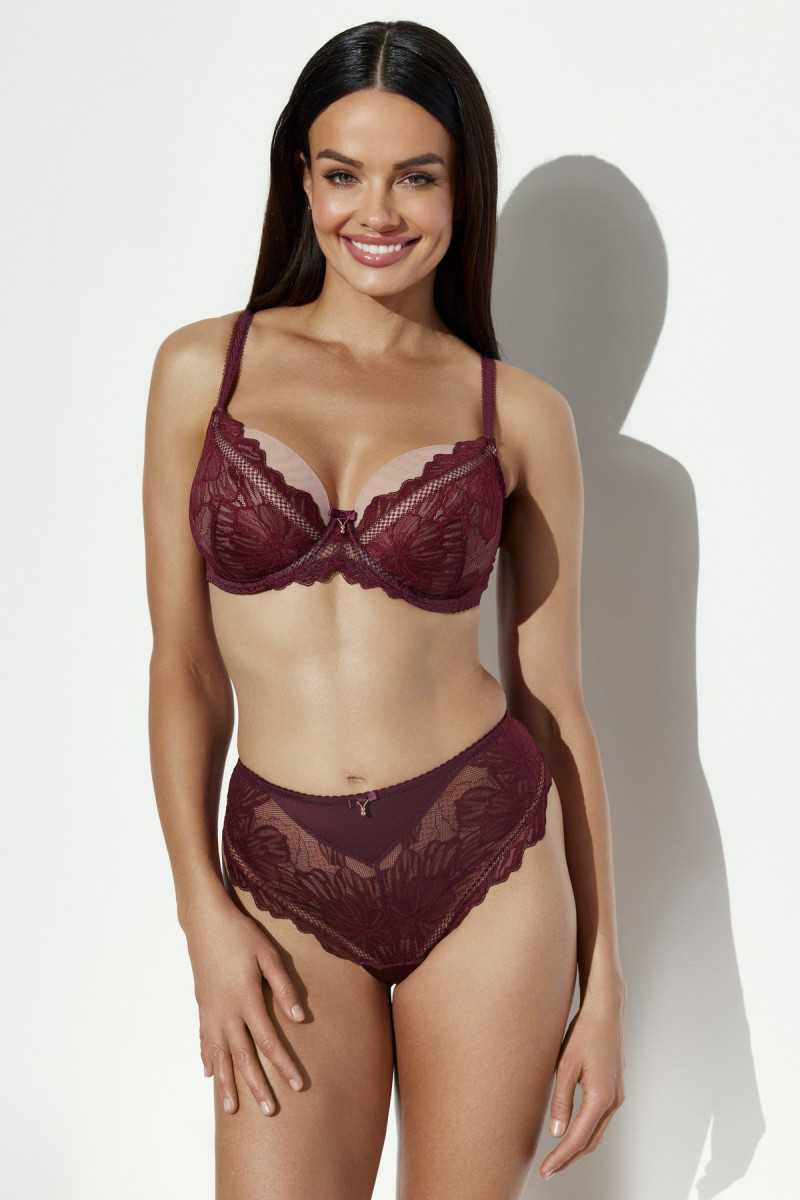 Biustonosz Soft Plunge Ava 2276 Merlot Maxi