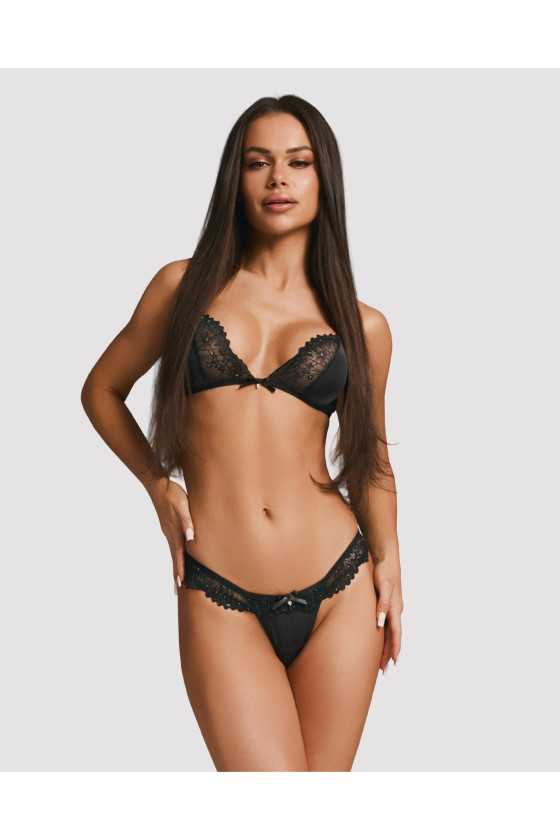 Komplet Obsessive Sparkly Night Bra&Toung S-3Xl