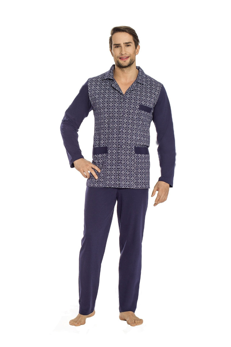 Piżama Luna 797 dł/r M-2XL Rozpinana męska Luna101,99&nbsp;zł 101,99&nbsp;zł MD_27634 długi rękaw