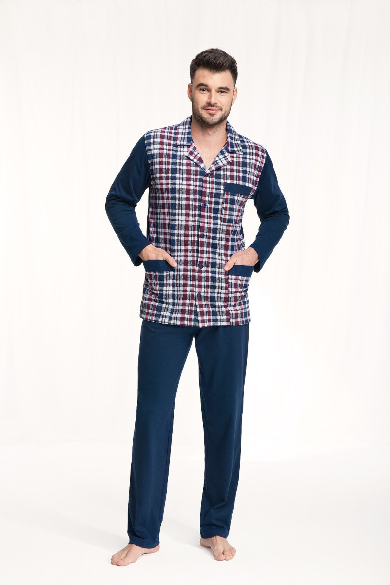Piżama Luna 797 dł/r M-2XL Rozpinana męska Luna101,99&nbsp;zł 101,99&nbsp;zł MD_27634 długi rękaw