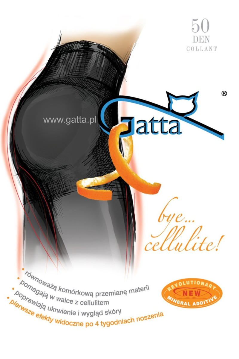 Rajstopy Gatta Bye Cellulite 50 den 2-4 Gatta28,99&nbsp;zł 28,99&nbsp;zł MD_10829 lycra