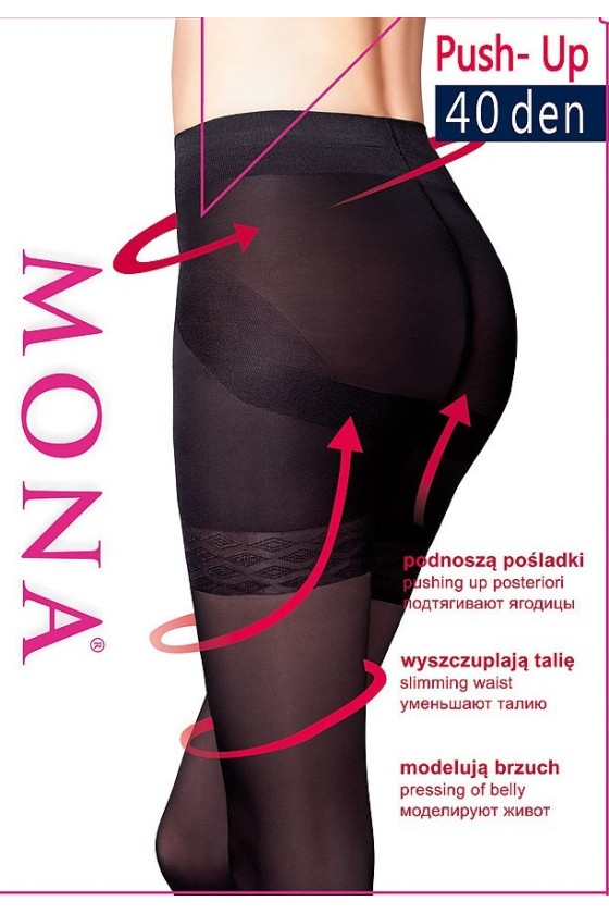 Rajstopy Mona Push-Up 40 den 2-4 Mona20,99&nbsp;zł 20,99&nbsp;zł MD_2064 lycra