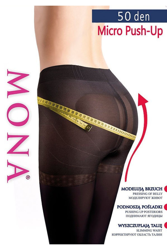 Rajstopy Mona Micro Push-Up 50 den 2-4 Mona20,99&nbsp;zł 20,99&nbsp;zł MD_11141 mikrofibra