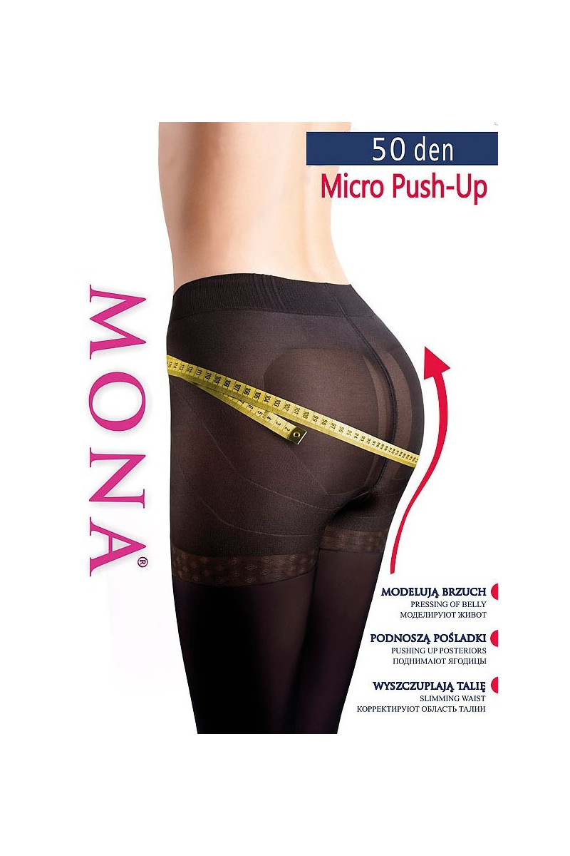 Rajstopy Mona Micro Push-Up 50 den 2-4 Mona20,99&nbsp;zł 20,99&nbsp;zł MD_11141 mikrofibra