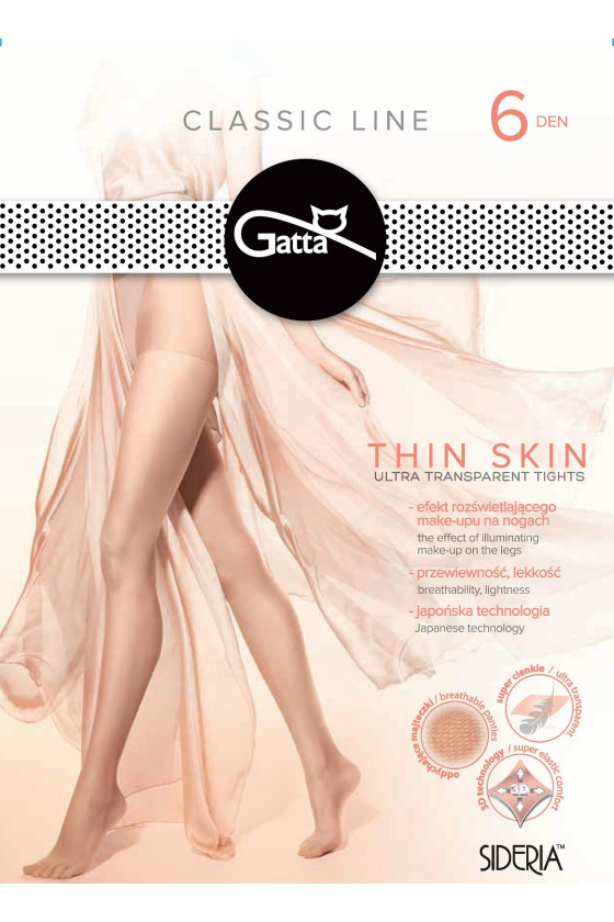 Rajstopy Gatta Thin Skin 6 den 2-4 Gatta21,99&nbsp;zł 21,99&nbsp;zł MD_49651 lycra