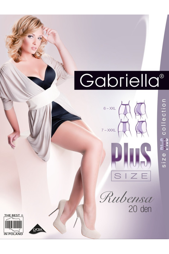 Rajstopy Gabriella Rubensa Plus Size 161 20 den 6-7 Gabriella12,99&nbsp;zł 12,99&nbsp;zł MD_34883 lycra